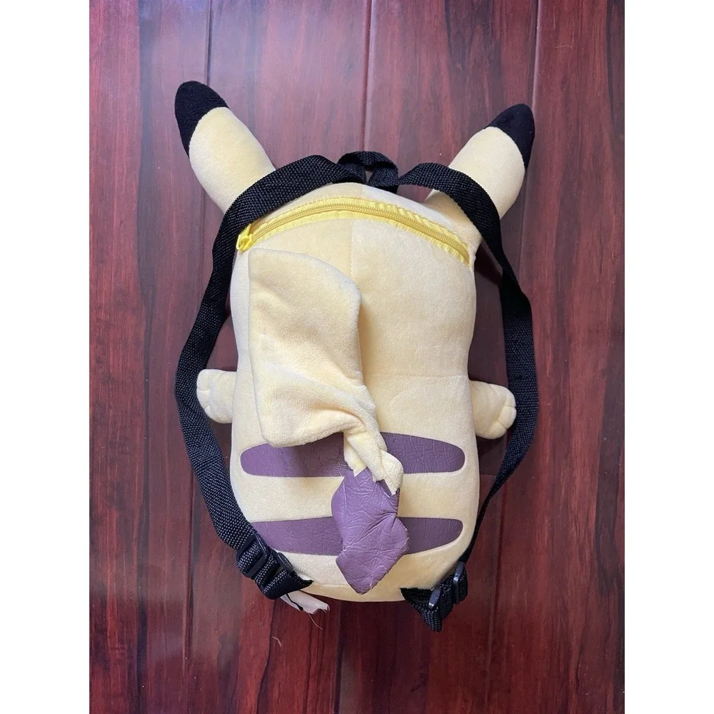 Pikachu Plush Backpack Pokémon Yellow Soft Kids Stuffed Bag 2015 Cute Preowned
